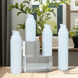 Custom White Airless Cosmetics Foundation PP Plastic <b>Bottle</b> Lotion <b>Pump</b> Sprayer 30ml Luxury Serum <b>Pump</b> <b>Bottle</b> 1oz - Product Image 5