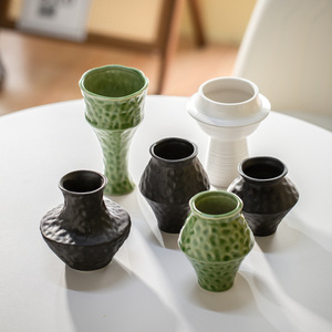 Nuovo Vaso Idroponico Creativo in Ceramica Stile Wabi-Sabi Orientale, Semplice ed Elegante per Soggiorno, Complemento d'Arredo <span class=keywords><strong>di</strong></span> Alta Gamma per Composizioni Floreali Secche - Product Image 3