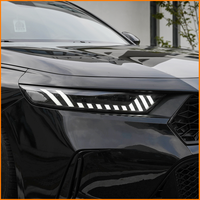 Pour Honda Accord Inspire 2023-2026 : Ensemble de phares avant à LED triple lentille style RS avec projecteur dynamique et mise à niveau des feux avant