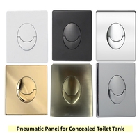 Citerne murale dissimulée élégante avec panneau en or brossé, solution moderne pour salle de bain