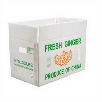 Boîte de rangement en plastique ondulé recyclable PP pour légumes, fruits, graines, riz et emballage d'aliments pour animaux