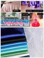 Prix usine 100% Polyester Satin Tissu Brillant Satin De Soie Tissu Robe De Mariée Satin Doublure Tissu Africain