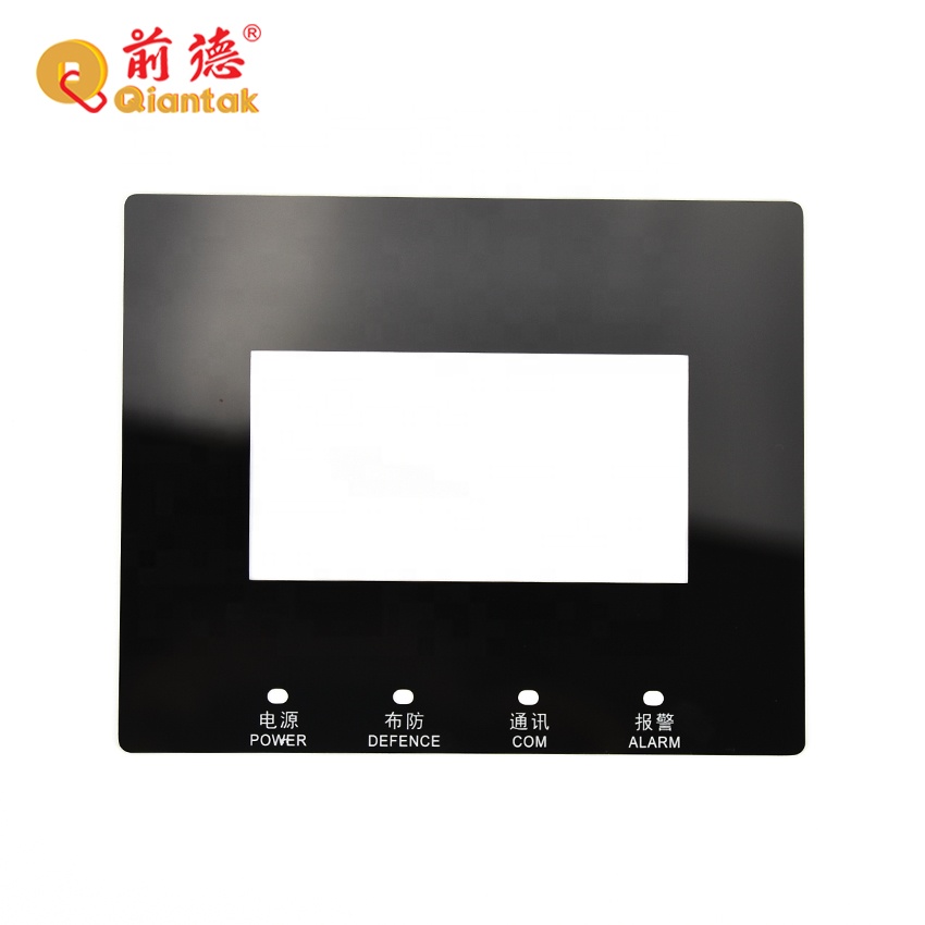 Wholesale Custom Acrylic Plastic Sheet with Graphic Coverage Silk Screen Printing Waterproof Acrylic Front Panel Label