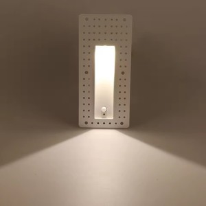 <span class=keywords><strong>Luz</strong></span> Nocturna Inteligente LED de 3W con Sensor de Movimiento para Interiores, Escaleras, Vestíbulos y Esquinas, Empotrada, sin Marco, para Escalones - Product Image 4