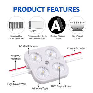 Module LED 3W pour signalisation, éclairage blanc, affichage de signalisation, 24V, 3000K, 4000K, 6500K - Product Image 5