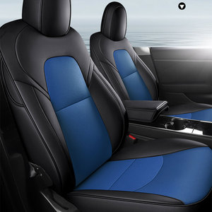 SUNNUO di lusso personalizzato Set completo di protezione per seggiolini auto in pelle <span class=keywords><strong>Tesla</strong></span> modello 3 modello <span class=keywords><strong>Y</strong></span> modello S coprisedili auto - Product Image 6