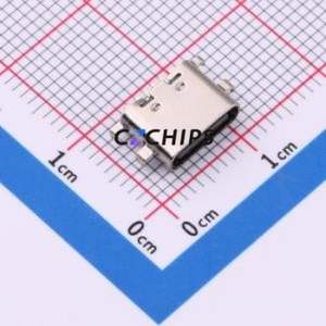 TYPE-C-334-WFRSC16L65 USB Connector SMD Connector ( Connector Type: Type-C )( Gender: Female )( Mounting Type: Sink Board ) - Product Image 1