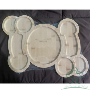 Bandeja Grande de Bambú <span class=keywords><strong>para</strong></span> <span class=keywords><strong>Platos</strong></span>, Bandeja de Té con Grabado Swing Shoot, Plato de Madera Maciza Impermeable <span class=keywords><strong>para</strong></span> Fiestas y Exhibición de Frutas Secas - Product Image 2