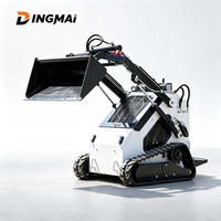 Mini-chargeuse compacte diesel DINGMAI sur chenilles, certifiée CE EPA Euro5, avec pompe hydraulique haute performance, pour travaux de construction et agricoles