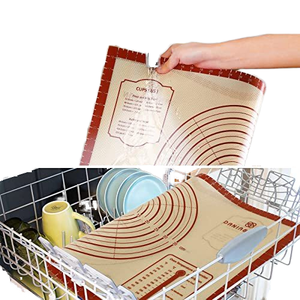 <span class=keywords><strong>Tapis</strong></span> de Cuisson Antiadhésif en Silicone 60x40 cm, Grand <span class=keywords><strong>Tapis</strong></span> de Pâtisserie Antidérapant avec Mesures pour Comptoir - Product Image 5