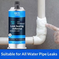 Colle d'étanchéité pour réparation de fuites de tuyaux d'eau en époxy pour tuyaux en fonte, en PVC, en égouts et en radiateurs