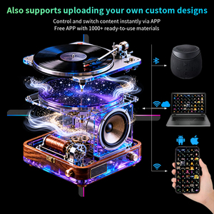 65cm 4-Blade WiFi <span class=keywords><strong>3D</strong></span> holograma <span class=keywords><strong>ventilador</strong></span> <span class=keywords><strong>holográfico</strong></span> LED pantalla giratoria publicidad pantalla con <span class=keywords><strong>precio</strong></span> competitivo - Product Image 3