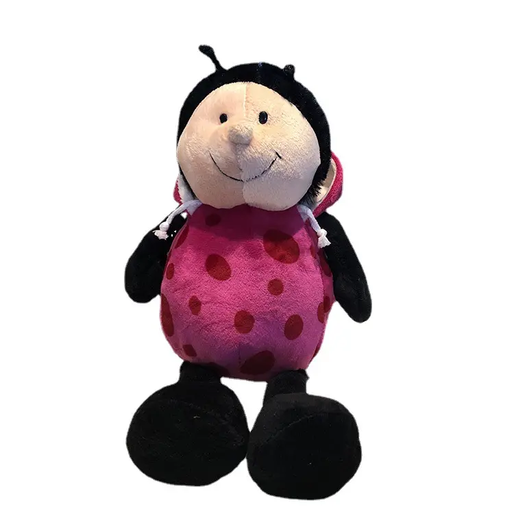 ZD305 Grosir Scarab Boneka Kain Lembut Hadiah Anak-anak Boneka Binatang Mainan Mewah Lucu Kartun Ladybug Mainan Mewah