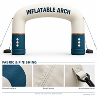 Arche gonflable d'extérieur pour publicité, arche gonflable de départ/arrivée pour événements et festivals