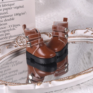 60cm Poupée Marron Double Boutonnage Martin Bottes 3 Points Bjd Poupée Accessoires Chaussures Bottes - Product Image 6