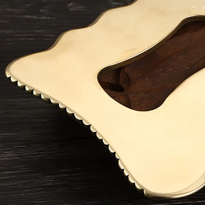 Masajeador de cuello de hombro de latón Hipocampo de madera Bolsa rica Ortesis Cervical Ejercicio Cuerpo Trapecio Productos de masaje muscular - Product Image 4