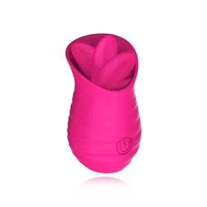 Vibromasseur en silicone étanche Rose pour filles Masturbateur vagin Vibromasseur de massage point G Sex Toys pour femmes