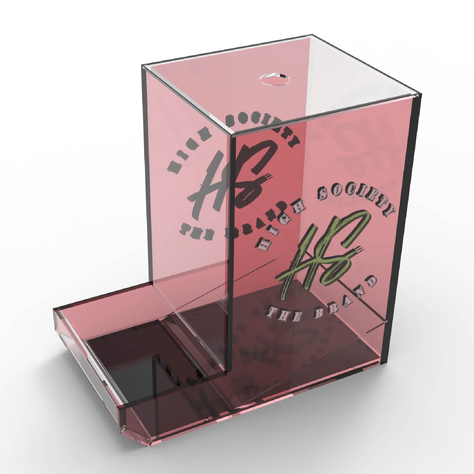 Customizable Light Duty Modern Acrylic Countertop Cigarette Display Rack for Tobacco Stores