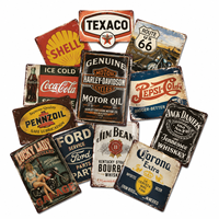 Panneau Métallique Personnalisé pour Voiture, Affiche Murale Vintage, Décoration Murale Contemporaine Imprimée UV, Peinture Murale Étanche pour Maison, Chambre, Garage