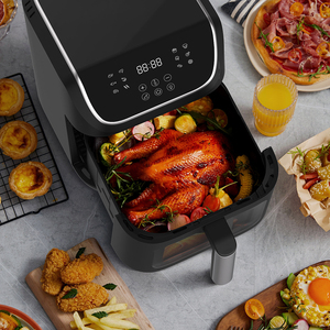 <b>Auto</b> Shut-off Double Heating Multifunction Oil Free Digital Touch Air Fryer - Product Image 6