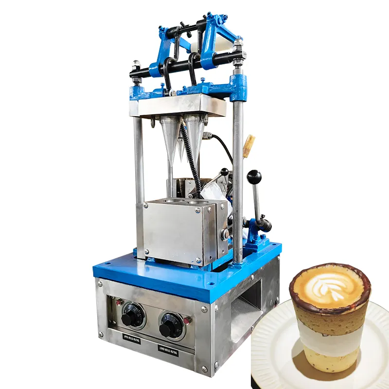 Multifunktion ale automat isierte Crinkle Cookie Machinery Essbare Kaffeetasse herstellungs maschine zum Verkauf