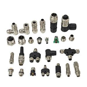 Kunden spezifische M12 wasserdichte elektrische Stromkabel Sensor Rundst ecker 3Pin 4P gerade rechtwinklige Stecker Buchse - Product Image 3