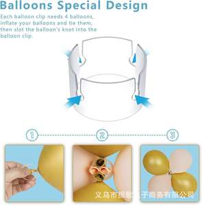 ชุดเสาลูกโป่งแบบปรับได้ตัวรองรับเสาลูกโป่งสำหรับงานแต่งงานวันเกิดชุดตะกั่วแบบยืดหดได้ - Product Image 5