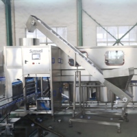 Usine d'embouteillage d'eau automatique 150-1200 BPH pour bouteilles de 5 gallons (18,9 L), machine industrielle de lavage, remplissage et bouchage, ligne de production complète