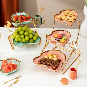 Afternoon Tea Gebruikt Snacks Plaat Dessert Stand Nordic Luxe 2 Tier 3 Tier Cupcake Stand Keramische Taart Staan Voor Verkoop - Product Image 1