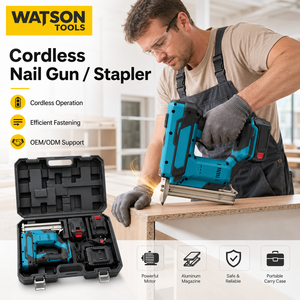 <span class=keywords><strong>Kit</strong></span> <span class=keywords><strong>de</strong></span> pistola <span class=keywords><strong>de</strong></span> clavos y grapadora inalámbrica al por mayor con 2 baterías y 1 cargador, suministro <span class=keywords><strong>de</strong></span> fábrica OEM ODM - Product Image 4
