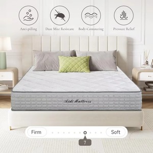 <span class=keywords><strong>Materasso</strong></span> Ibrido Pieghevole Queen Size con Molle Insacchettate e Gel Memory Foam, Arrotolabile in Scatola, Compresso, per Arredamento Casa - Product Image 2