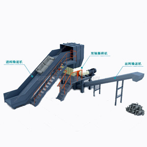 In <span class=keywords><strong>Acciaio</strong></span> di grande Capacità di Alluminio Rottami di Triturazione Macchine Del Corpo di Automobile Crusher Due Albero di Metallo Trituratore Per Il Riciclaggio - Product Image 2