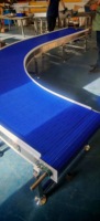Sistema de Transportador Modular para Elevação de Frutas e Processamento de Alimentos, Correia Transportadora Modular com Design de Cadeia Plástica Flexível