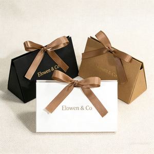 Caja de Papel Kraft Reciclable Ecológica para Embalaje de Regalos, Contenedor Compostable para Llevar, Impresión de Logotipo Personalizado - Product Image 2