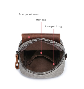 ZUOLUNDUO El mejor bolso de cintura para hombres Bolso de <span class=keywords><strong>cuero</strong></span> para teléfono Bolsas para teléfonos - Product Image 5