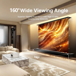 150 "PVC Fresnel étage Rising projecteur écran longue portée HD électrique lumière ambiante rejetant Portable Home cinéma affaires - Product Image 4