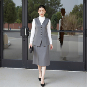 <span class=keywords><strong>Gilet</strong></span> en <span class=keywords><strong>laine</strong></span> élégant et stylé pour <span class=keywords><strong>femme</strong></span>, cousu main, vêtement d'extérieur formel pour costumes - Product Image 1
