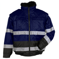 Veste de travail d'extérieur 3 en 1 personnalisée pour hommes, haute visibilité, respirante, réfléchissante, imperméable, avec doublure amovible pour l'hiver
