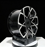 Jantes monobloc en aluminium 6061-T6 forgées sur mesure, à rayons en Y géométriques entrelacés, de 18 à 24 pouces, pour supercars et coupés de performance