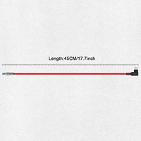 Câbles Alvin's, USB-C à angle droit, 2 broches, 12V, charge rapide, ultra souple, 45 cm (177 pouces), câble d'alimentation pour appareil photo