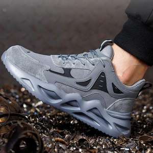 Кожаная защитная обувь со стальным носком, Рабочая обувь для мужчин, промышленная обувь по цене производителя - Product Image 4