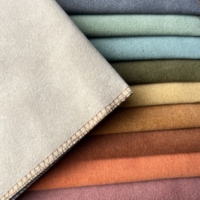 Tissu en velours naturel 350 g/m², teinture unie, pour canapés, rideaux de luxe et décoration intérieure