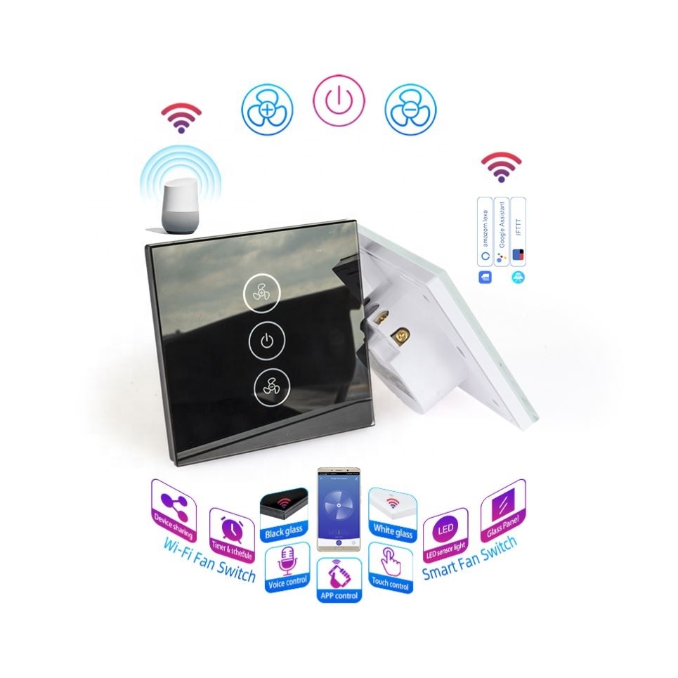 Smart Fan Switch Tuya Smart Switch Plug Type Fan Timer Switch Work With Google Alexa Ifttt Smart Home