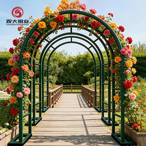 <span class=keywords><strong>Arche</strong></span> de <span class=keywords><strong>jardin</strong></span> en aluminium thermolaqué pour plantes grimpantes, 7 pieds - Product Image 3