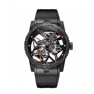 High-end designer's top-quality carbon fiber men's <b>skeletonized</b> tourbillon <b>automatic</b> mechanical sports <b>watch</b> - Product Image 2