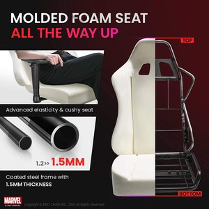 Chaise de jeu <span class=keywords><strong>Spiderman</strong></span> en cuir PVC rouge populaire en Tchéquie avec massage, chaise d'ordinateur à dossier haut, dossier inclinable jusqu'à degrés - Product Image 6