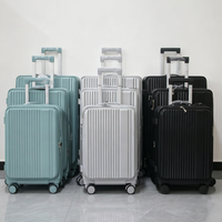 Ensemble de bagages en matériau PC personnalisable en usine, valise à roulettes durable avec roues pivotantes pour les voyages en extérieur