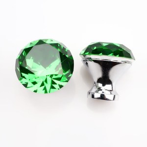 Handcrafted Modern <b>Single</b>-Hole Small Style Zinc Alloy Crystal Cabinet Handle for Kitchen Bedroom <b>Wardrobe</b> Drawer Dresser - Product Image 4