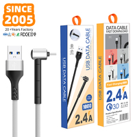 Câble de charge rapide multi-ports en vrac, type C, conducteur en cuivre pur, blindage tressé - Fonctionne avec les appareils de type C/iPhone/Micro