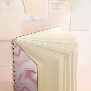 Cuaderno Espiral de Cuero con Papel Grueso Premium A5, Muestra Gratis, Color Personalizado, Agenda Personalizada, Artículos de Papelería, Útiles Escolares, Diario, Cuadernos - Product Image 3